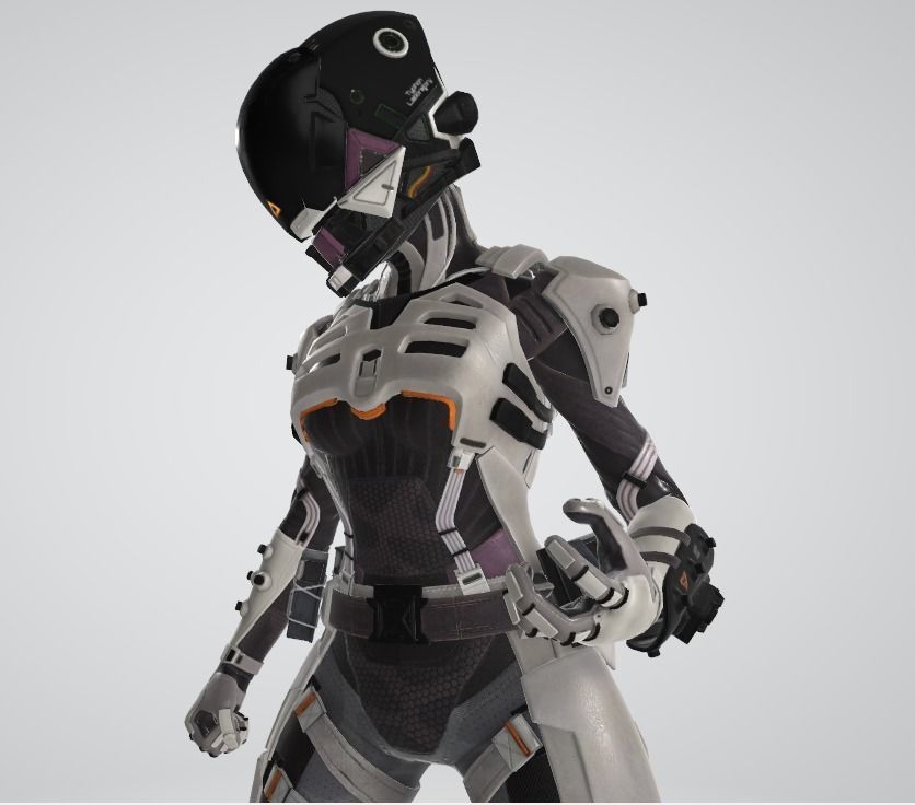 3D Model Wraith Cyber Ninja Apex Legends ตลาดอุตสาหกรรมไทย